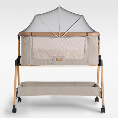 Bedside Cot with Mattress and Stand