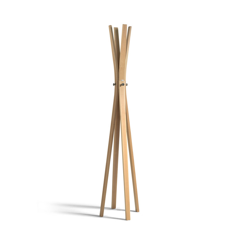 Solid Wood Coat Rack, Natural