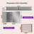 Husai Recessed or Surface Mount Aluminum Frameless Medicine Cabinet With Mirrored Door and Adjustable Shelves-408647447-411171020