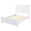 Lit plateforme en bois avec tête de lit et pied de lit Bennett-122810011-122810010