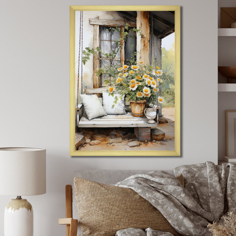 Verlis Farmhouse Gentle Breeze III, Or, H 32 po x l 24 po x P 1 po