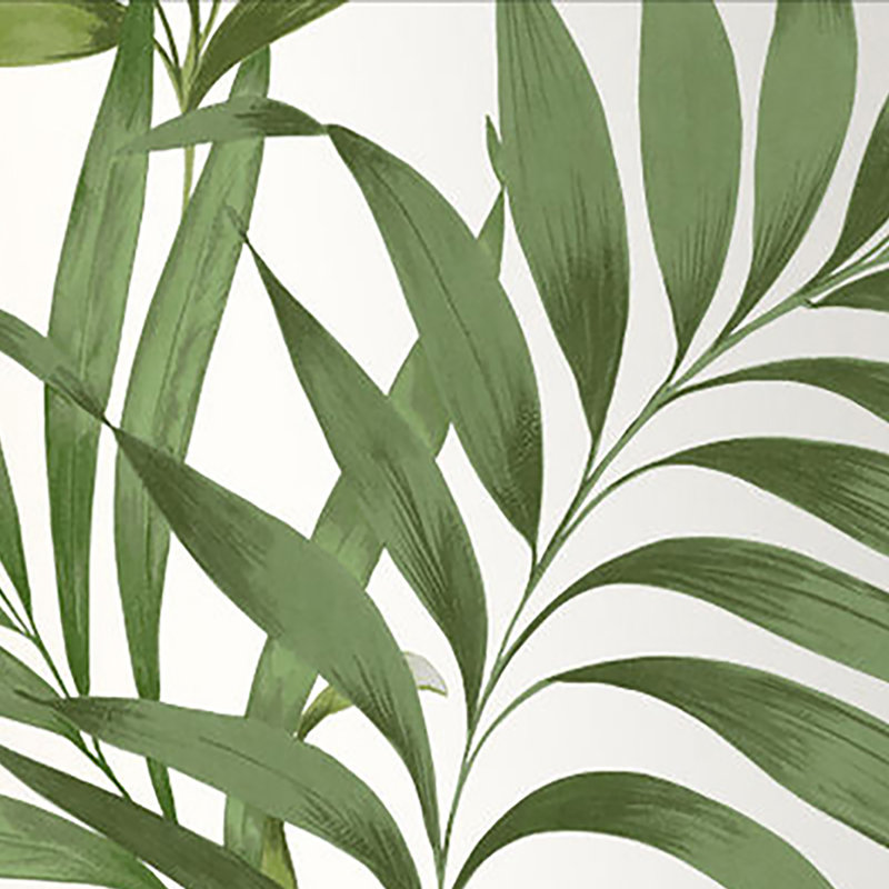 Yasuni Floral Metallic Wallpaper Roll, Lush Green