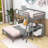 Erastes Kids Twin Over Full Bunk Bed with Drawers-164740102