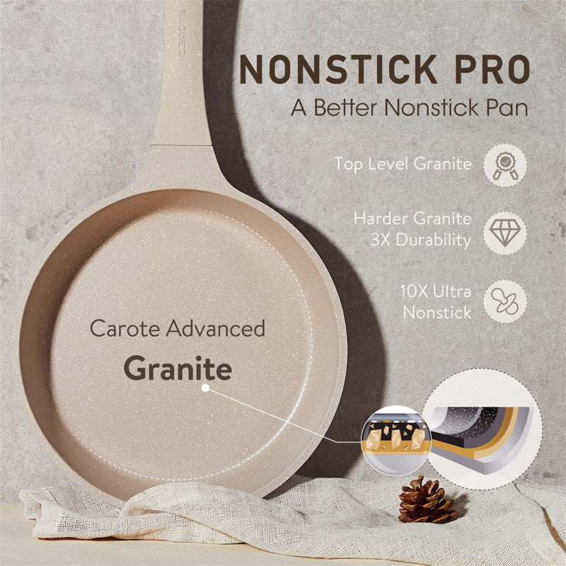 Nawara 10 - Piece Granite Cookware Set