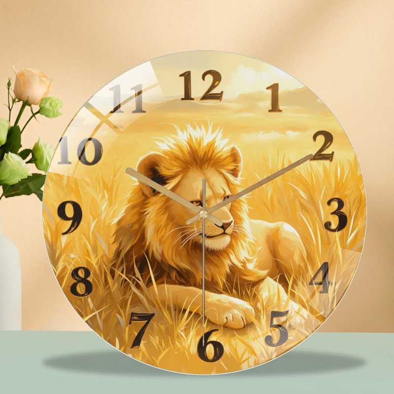 Horloge murale Lion
