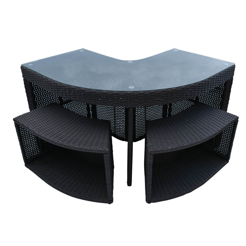 Canadian Spa Co Bar Set with Resin Wicker Outer Material