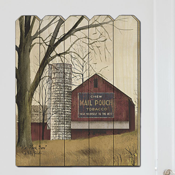 « mail sachet grange », impression sur bois