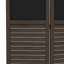 Panneau d'intimité haut 67 po brun noyer, 4 avec tableau noir pour cloison de chambre à coucher, bureau de 5,5 pi