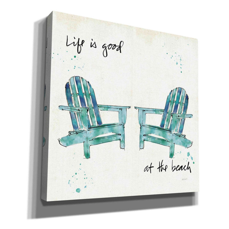 «Beach Divas Salt Water» par Anne Tavoletti, art mural sur toile, H 37 po x l 37 po x P 1,5 po