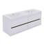60" Modern Wall-Mounted Bathroom Vanity Set, With Double Integral Stone Resin Sinks-904334493-904334491