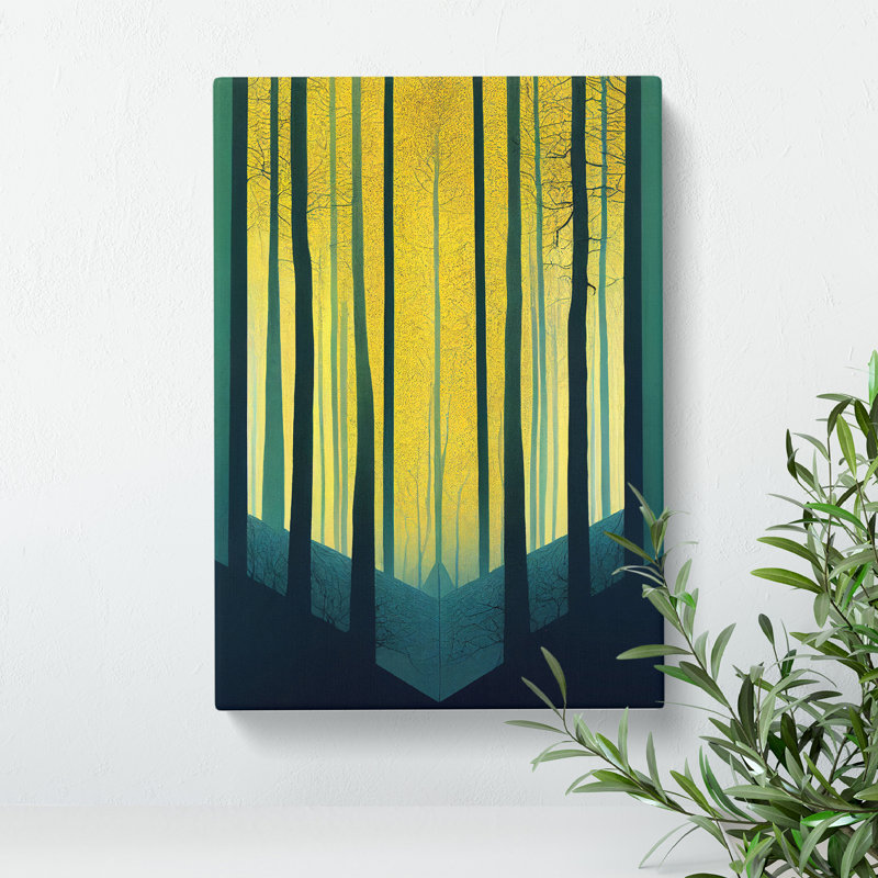 Majestic Forest Abstract - Wrapped Canvas, 50cm H x 35cm W x 3cm D