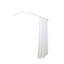 Tringle à rideau de douche d'angle en forme de L murale en aluminium antirouille Utopia Alley, 68 po x 28 po-48168107