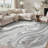 Galaxy Series Abrstract Black/Gray/Ivory/Beige Area Rug-1535809241