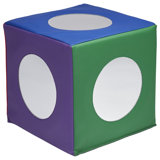 ECR4Kids SoftZone Mirror Cube, Sensory Toy