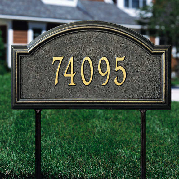 Providence 1-Line Lawn Address Sign, Yes