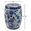 Tabouret de jardin décoratif décoratif en céramique pour le salon - Élégant tabouret décoratif floral chinois pour l'extérieur - 18 po-139616954