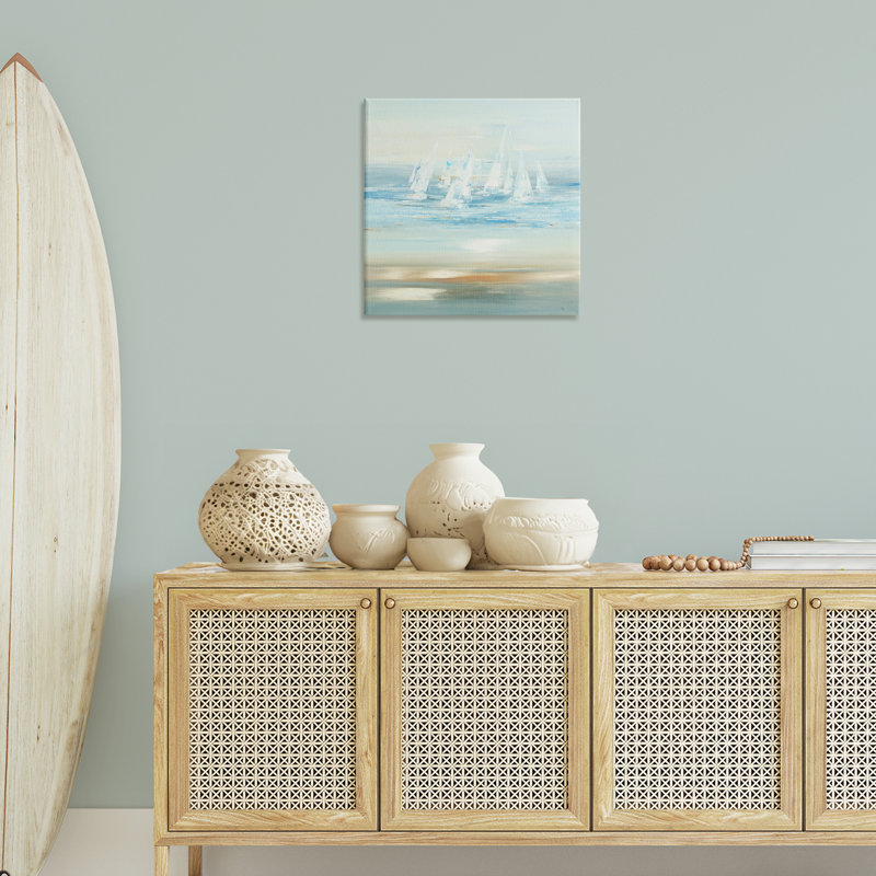 "Brossé voilier", art mural par Lisa Ridgers, H 24 po x l 24 po