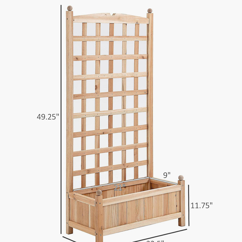 Flower shelf Wooden Raised Garden Bed, Outdoor Planter Box
