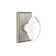 Privacy Hampton Knob with Rectangular Rose