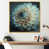Toile avec cadre flottant or