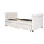 Lit de jour simple beige avec rangement, fabrication en bois massif, rehausse les tiroirs fonctionnels de l'ambiance de la chambre à coucher, soutien solide et design élégant-784776045