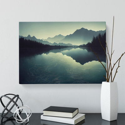 Mountain Lake Reflection Vol.7 - Wrapped Canvas