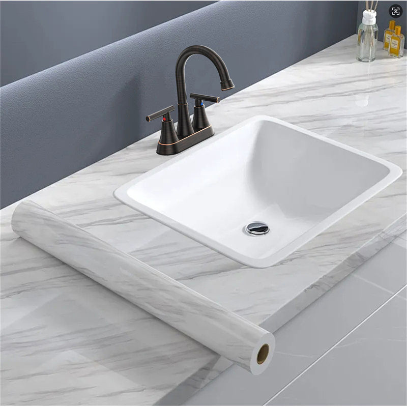 Robinet de salle de bain central 4 po avec bonde escamotable 4 po, Bronze frotté à l'huile