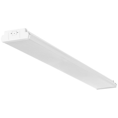 4FT LED Wraparound Light, 40W, 4500LM Flush Mount LED Shop Light, 6500K Daylight LED Kitchen Ceiling Lighting Fixtures, For Garage Office Laundry Craft Room Fluorescent Tube Replacement, FCC