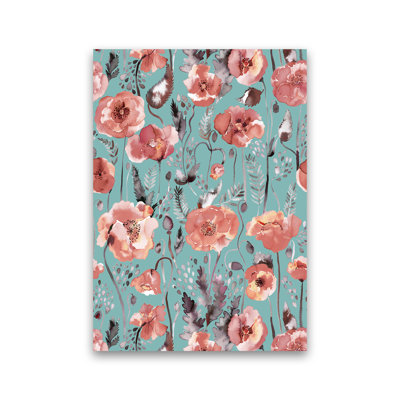 Poppies Red Green - Print