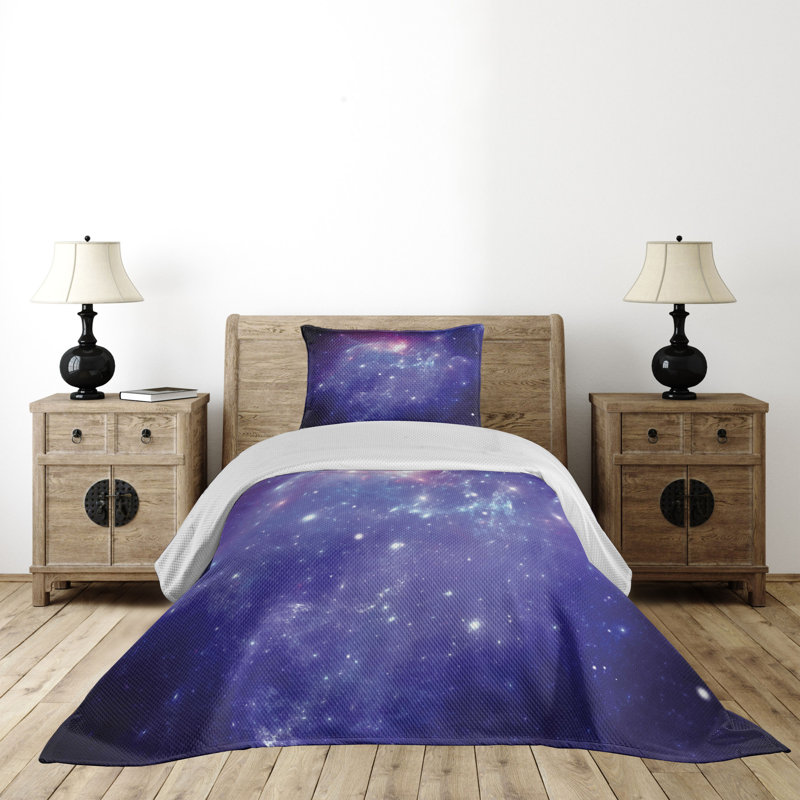 Polyester Coverlet, Twin Bedspread + 1 Sham