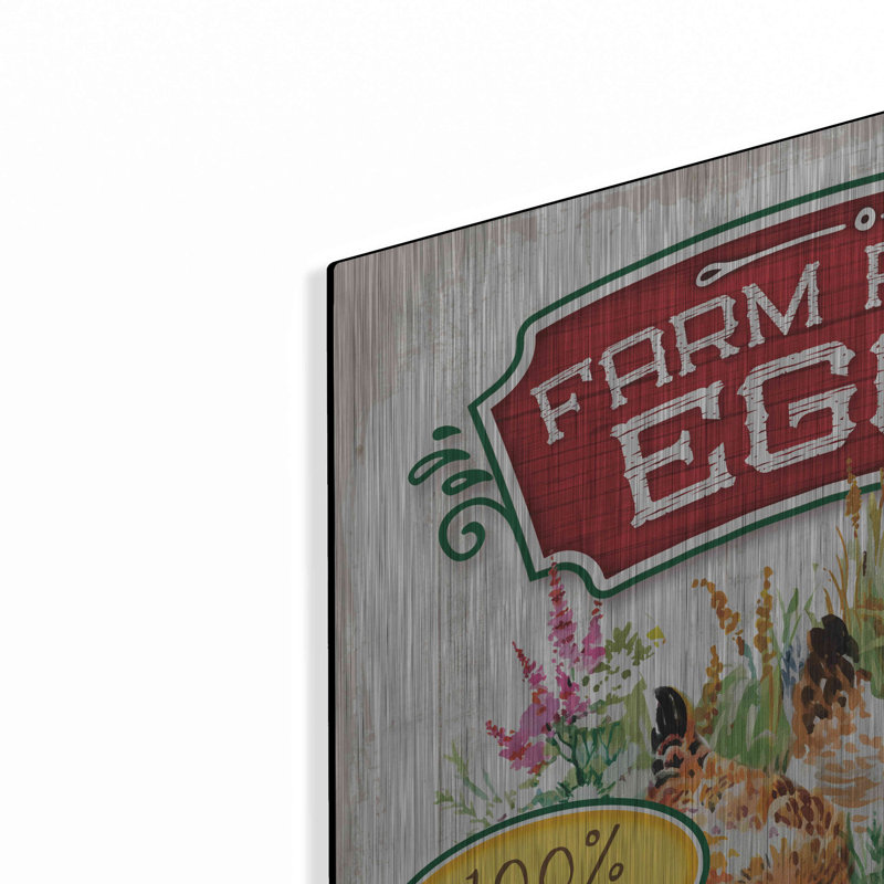 «Fresh Eggs» par Mollie B Art, H 24 po x l 24 po