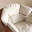 Chaise berçante élégante à pétales