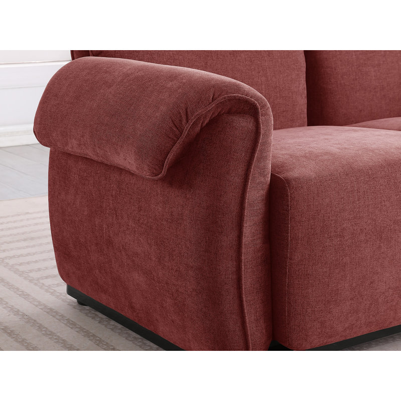 Causeuse 69 po pour petits appartements, H 30 po x l 68,5 po x P 35,43 po, Rose