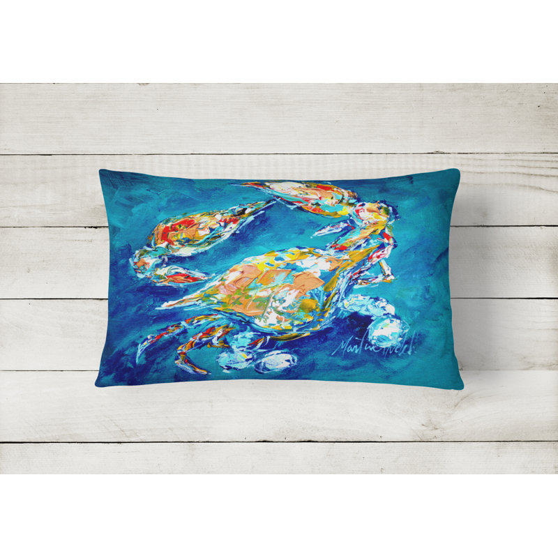 Crab Outdoor Throw Pillow