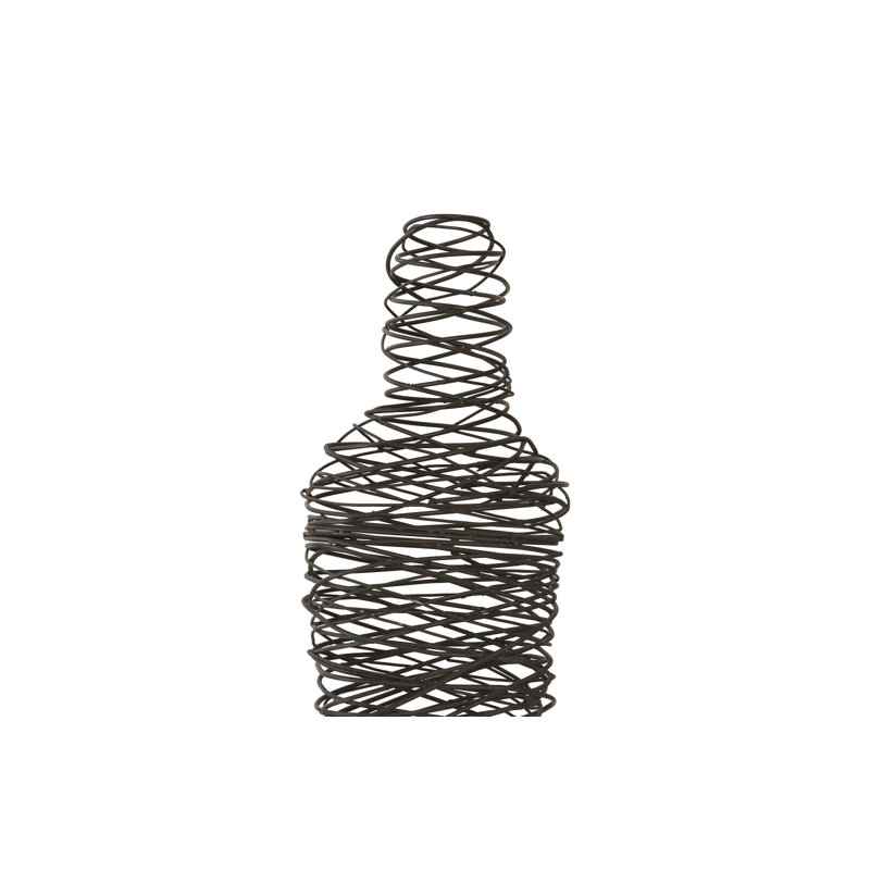 Abstract Wire Man Floor Sculpture, 68" H x 14" W x 14" D