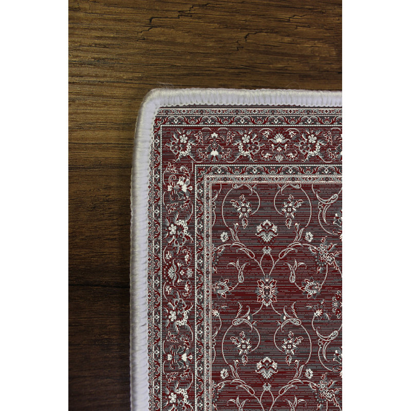 Claret Red Hall Carpet, 3.3 x 6.6 Feet | 100% Polyester, 650 g/m², 0.16 in Pile Height | Antibacterial & Eco-Friendly with Non-Slip PVC Dot Underside | Machine Washable, Perfect for Home Décor & Entryways