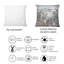 Rectangle, fleurs rétro au bord de la mer - coussin décoratif imprimé rétro