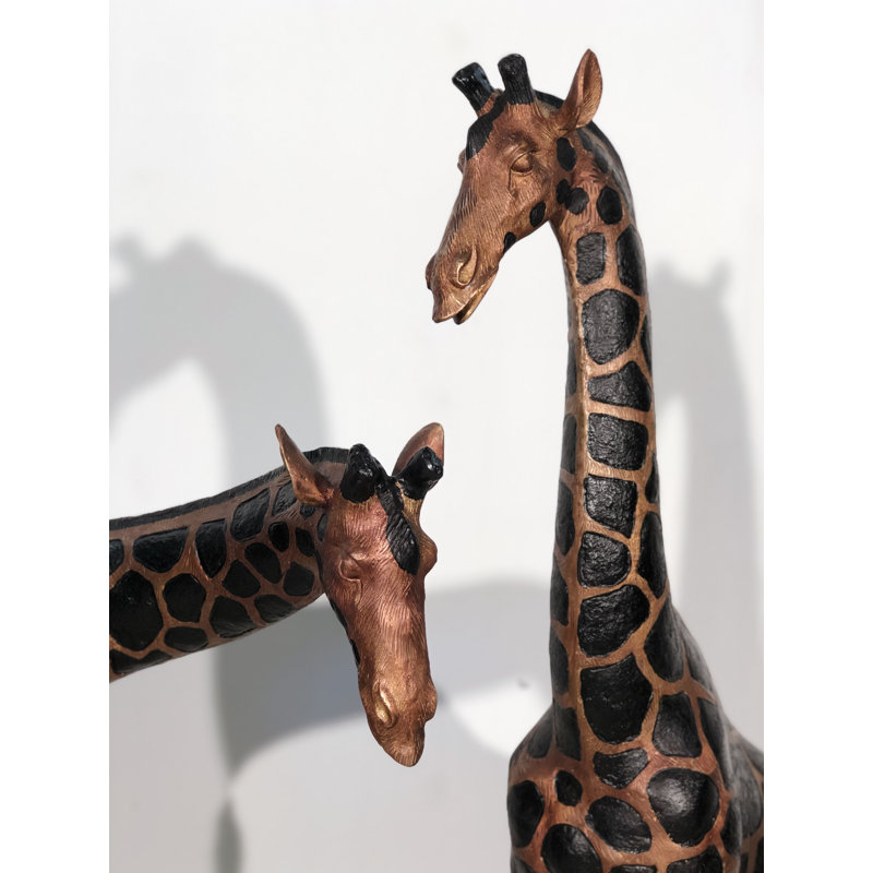 Giraffe Bronze Garden Statue