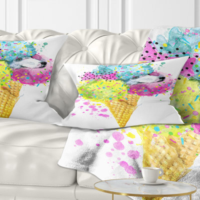 Mignon chiot coloré - Coussin décoratif imprimé animal