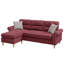 Ensemble de canapé modulaire réversible en polyfibre Paparika-1874556147