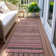 Machine Washable Indoor/Outdoor Claudian ACN1625 Pink Rug