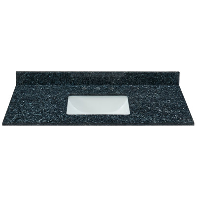 Plateau de meuble-lavabo simple en granite 49 "avec lavabo