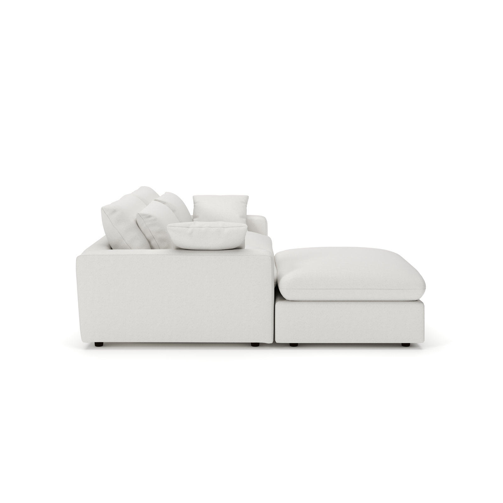 Remy Reversible Sectional, Macarena Beige Basketweave