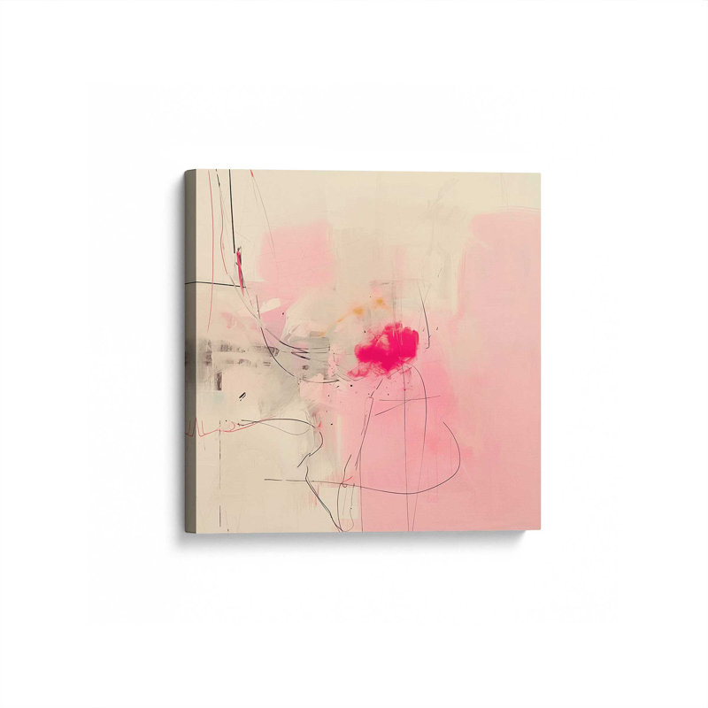 «Whispers Of Pink Sands V1 (Square) on Canvas» par Golden Glow Interiors, Toile tendue, H 24 po x l 24 po x P 1,25 po