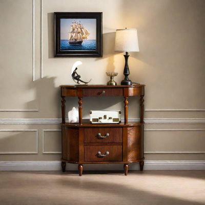 Retro Elegant Multifunctional Console Table