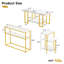 Ensemble de 3 tables basses avec rangement Bartol