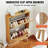 Shoe Cabinet with 2 Flip Drawers, Shoe Storage Cabinet for Entryway, Free Standing Shoe Storage Organizer with Rattan Doors