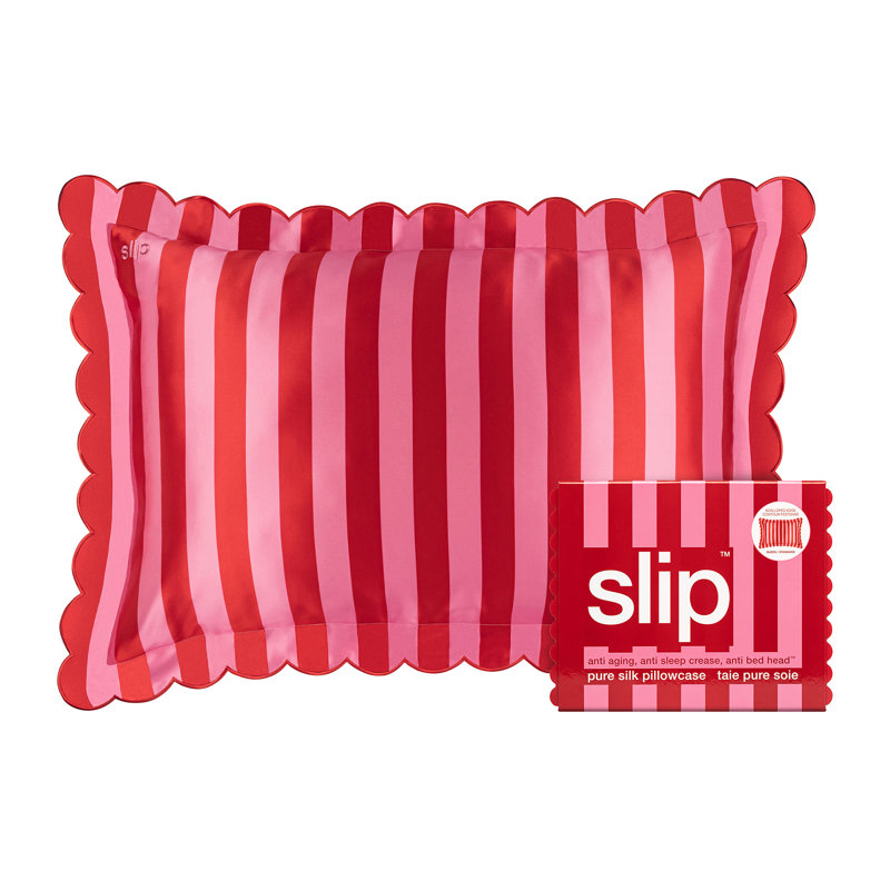 Slip Pure Silk Queen Pillowcase with Scalloped Edge - Sunshade