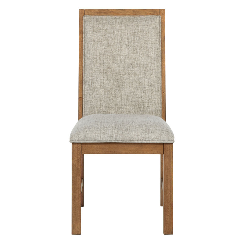 Ensemble de chaises d'appoint en tissu brun naturel Survista (ensemble de 2)