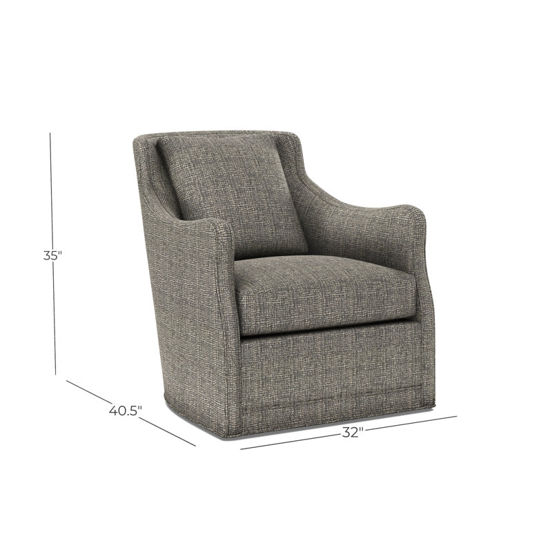 Arcadia Swivel Chair, Boundless Slate